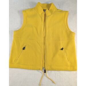 Crossroads Sport Fleece Vest Sz L Butter Yellow Bust 44
